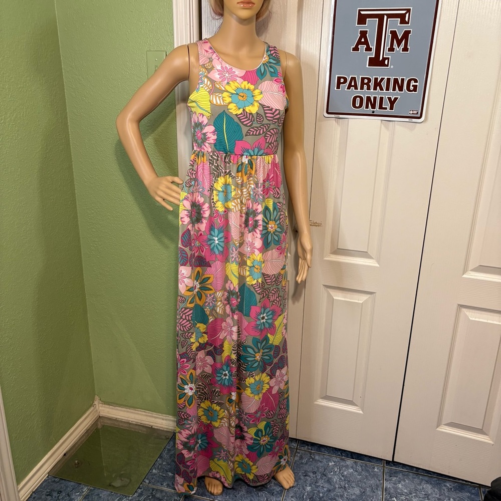 Beeson River Floral Sleeveless Maxi Dress